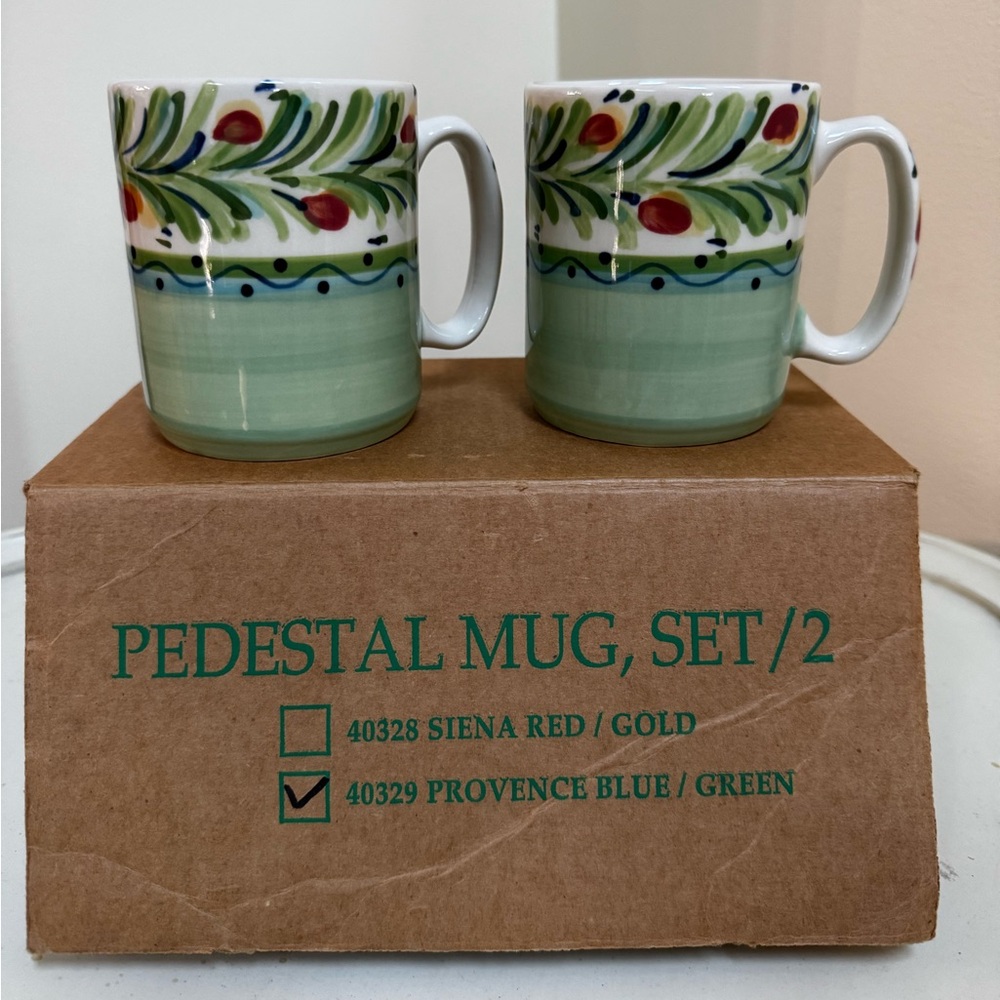 SLAH 2 Provence Collection Mugs NIB HTF Rare Used only for display.